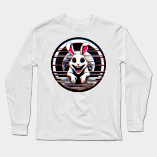 scary white rabbit Long Sleeve T-Shirt